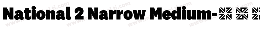 National 2 Narrow Medium字体转换
